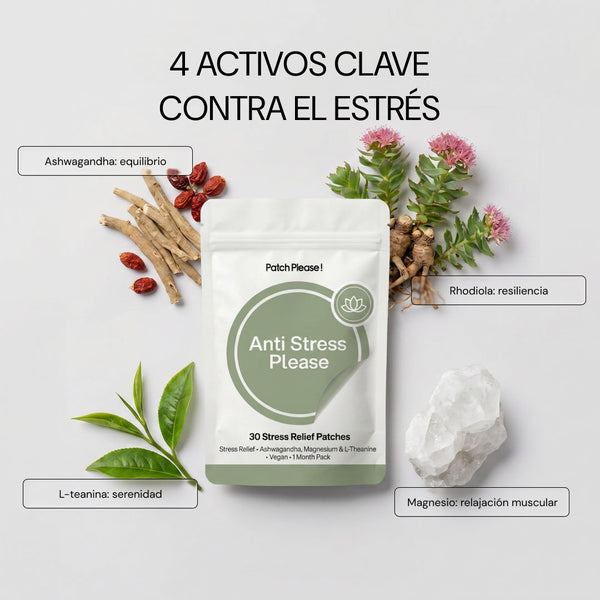4 activos clave contra el estrés: magnesio, rhodiola, ashwagandha y L-teanina