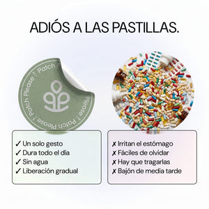 Parche frente a pastillas