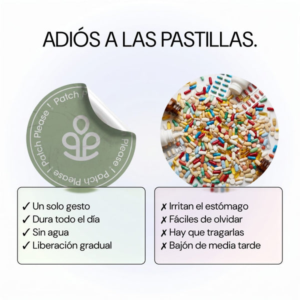 Parche frente a pastillas