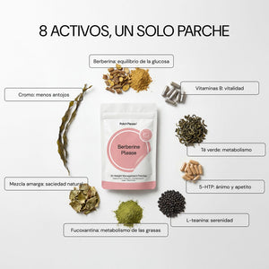 8 activos en un solo parche, con berberina