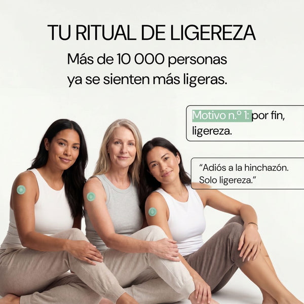 Tu ritual de ligereza: mujeres con parches Depuff Please