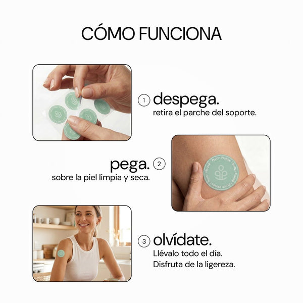 Cómo funciona: despega, pega y olvídate