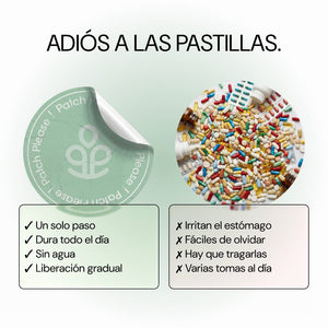 Parche Depuff Please frente a pastillas
