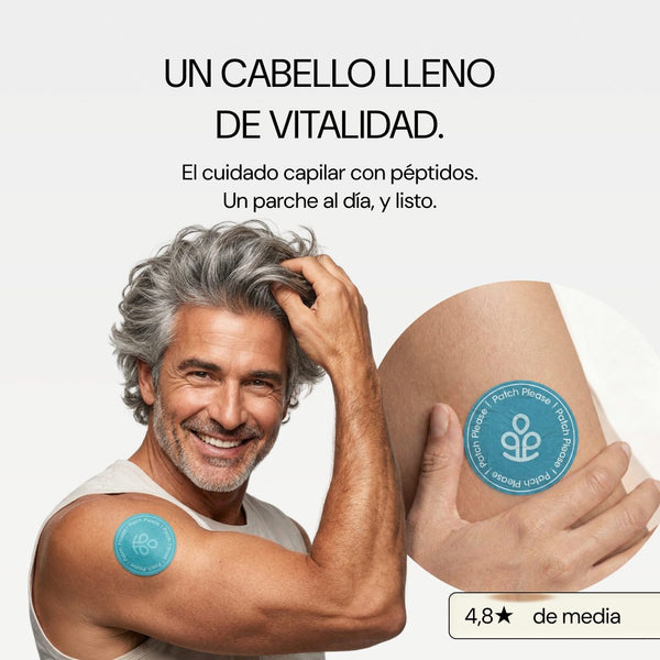 Un cabello lleno de vitalidad: hombre con parche Hair+ Please