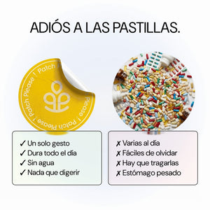 Parche frente a pastillas