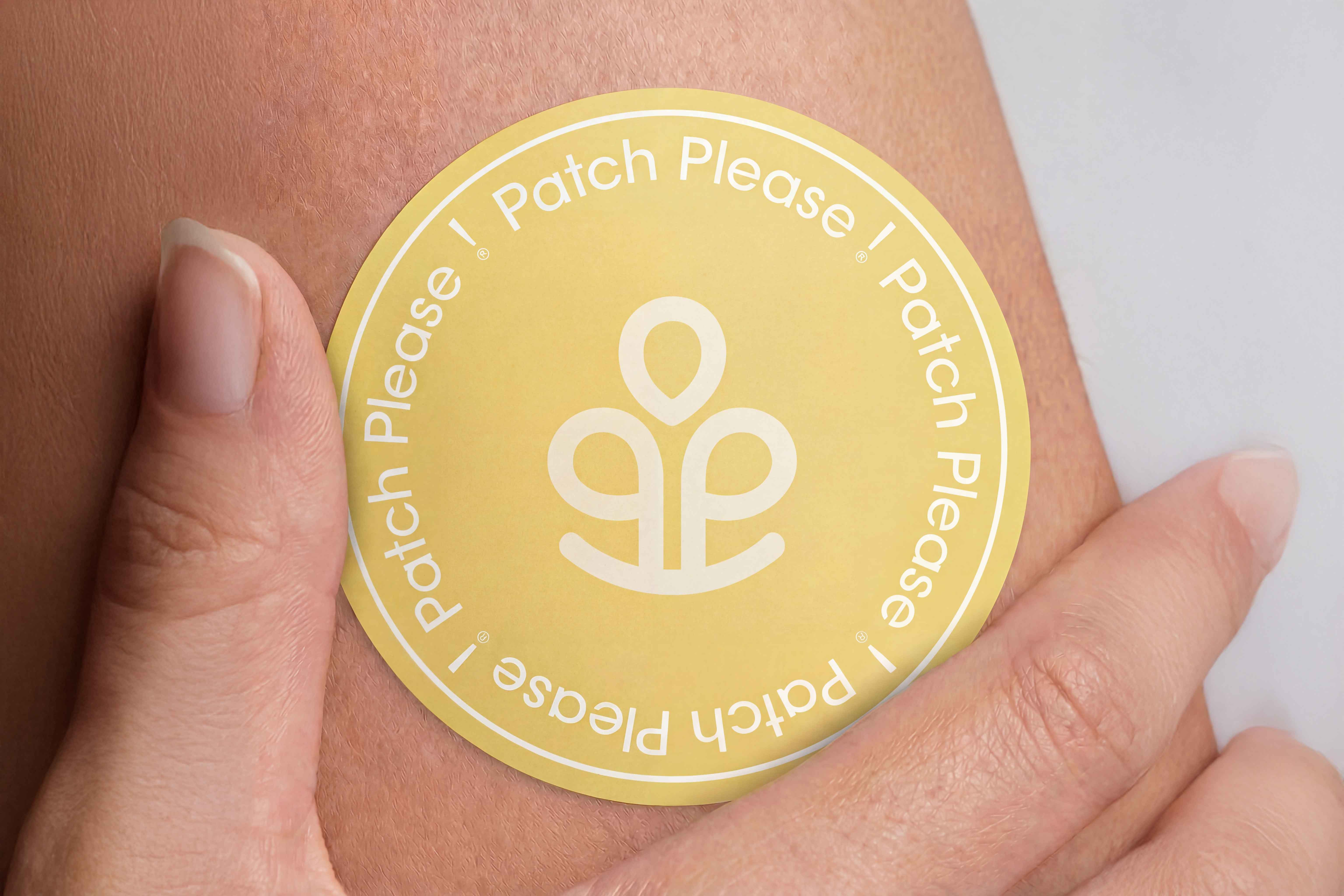Applying the Mood Please Patch to the upper arm