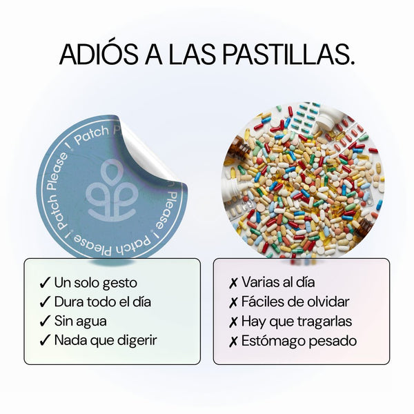 Parche frente a pastillas