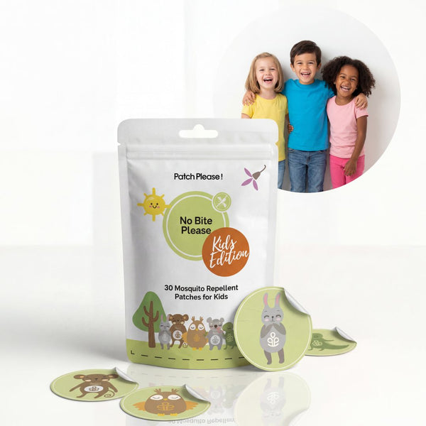 No Bite Please Kids: bolsa de 30 parches antimosquitos con animales