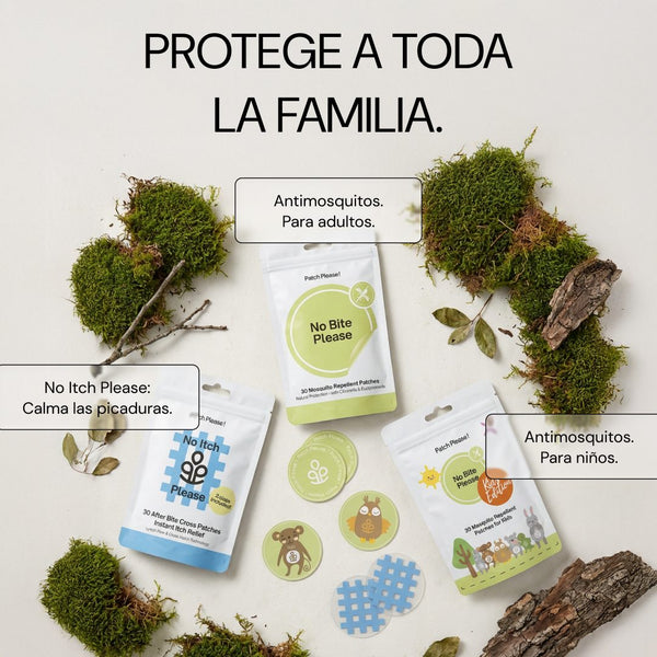 Protege a toda la familia: No Bite Please, No Bite Please Kids y No Itch Please