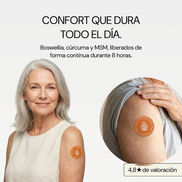 Confort que dura todo el día con boswellia, cúrcuma y MSM