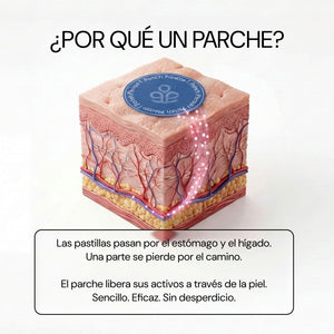 ¿Por qué un parche? Los activos pasan a través de la piel