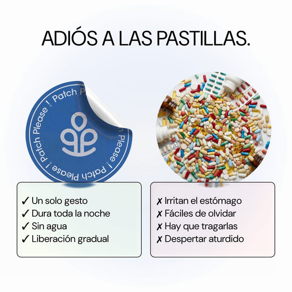 Parche frente a pastillas